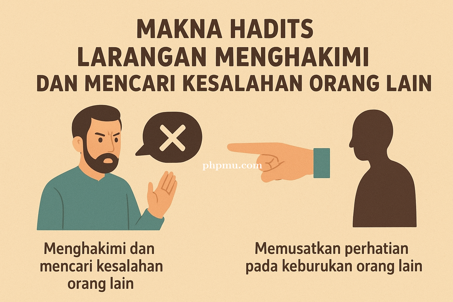 Makna Hadits Larangan Menghakimi dan Mencari Kesalahan Orang Lain